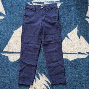 Seersucker Pants Hope & Henry Boys Size 7 Navy